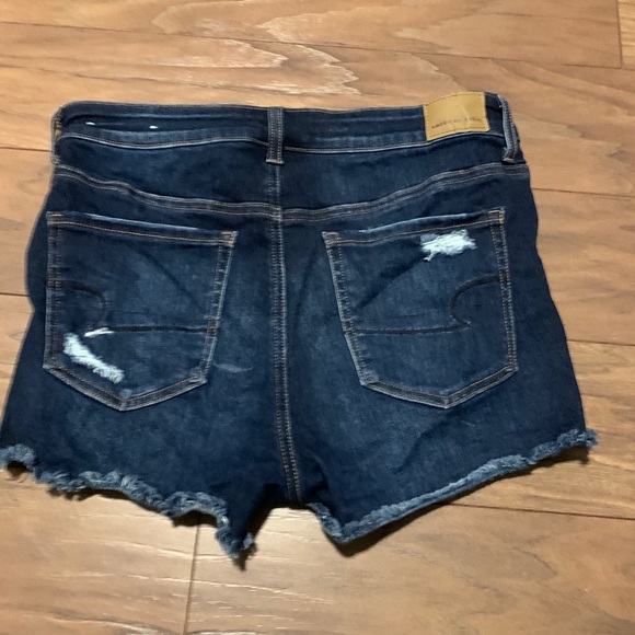 American Eagle ripped and repaired denim shorts - Picture 3 of 3